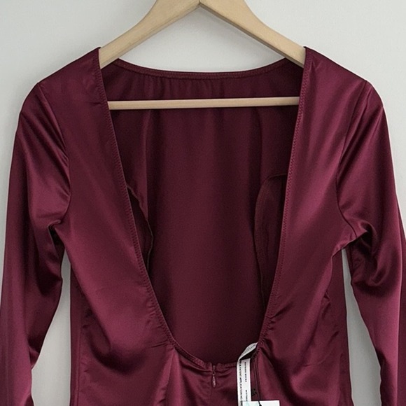 NWT MISTRESS ROCKS x HOUSE OF CB Gamble Dress Wine - Picture 7 of 12